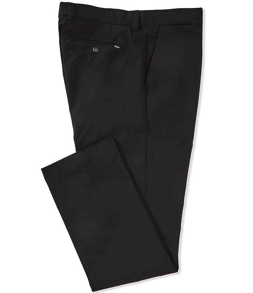 Polo Ralph Lauren Weekday Solid Flat Front Stretch Pants Product Image