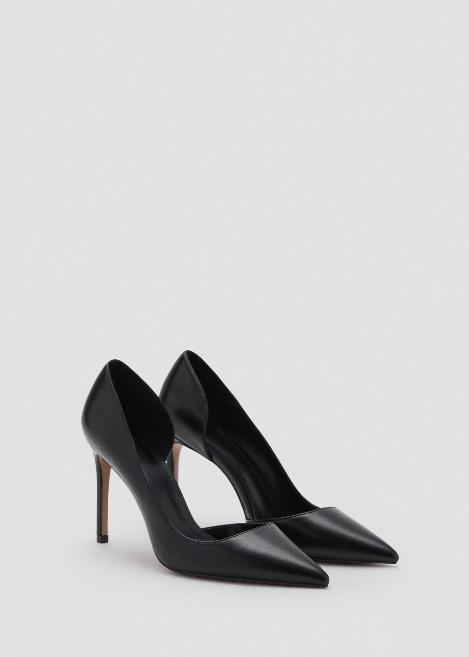 Asymmetrical heeled shoes - Women | MANGO USA Product Image