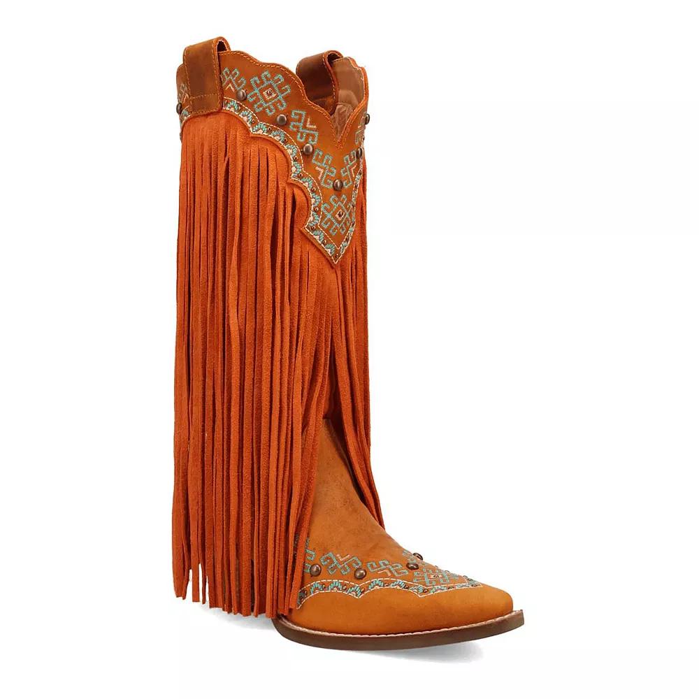 Dingo Tequila Sunrise Women's Suede Boots,  Product Image