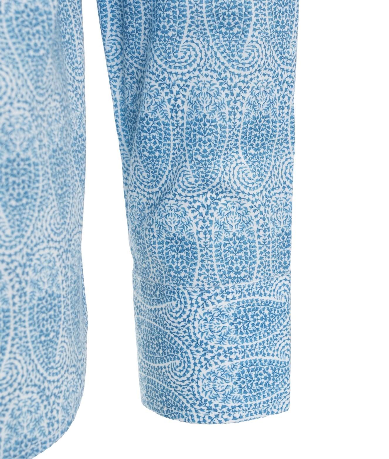 Fine cotton shirt with paisley pattern Product Image