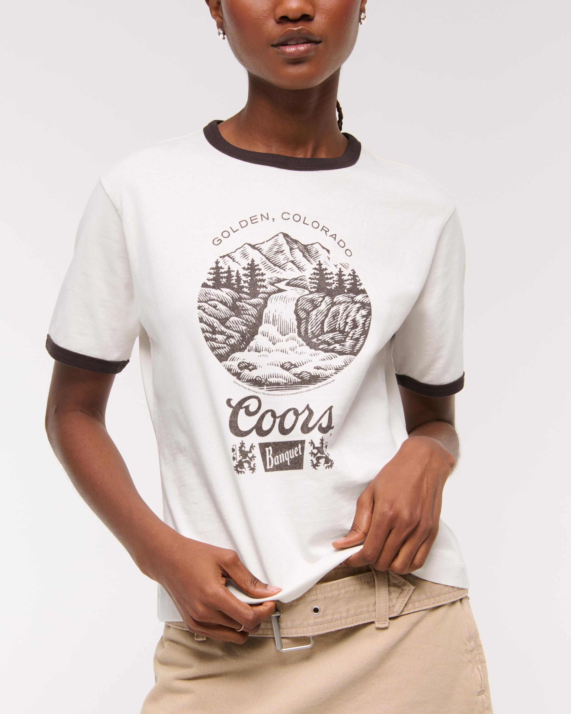 Short-Sleeve Coors Banquet Graphic Relaxed Tee Product Image