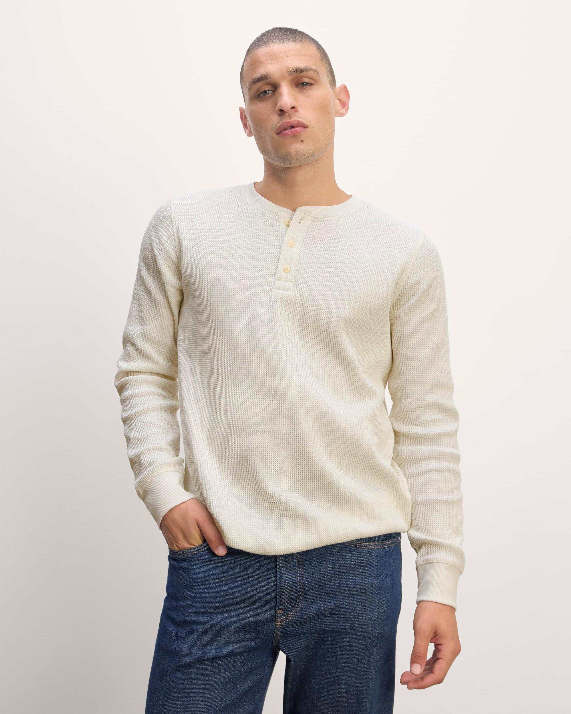 The Waffle Long-Sleeve Henley Product Image