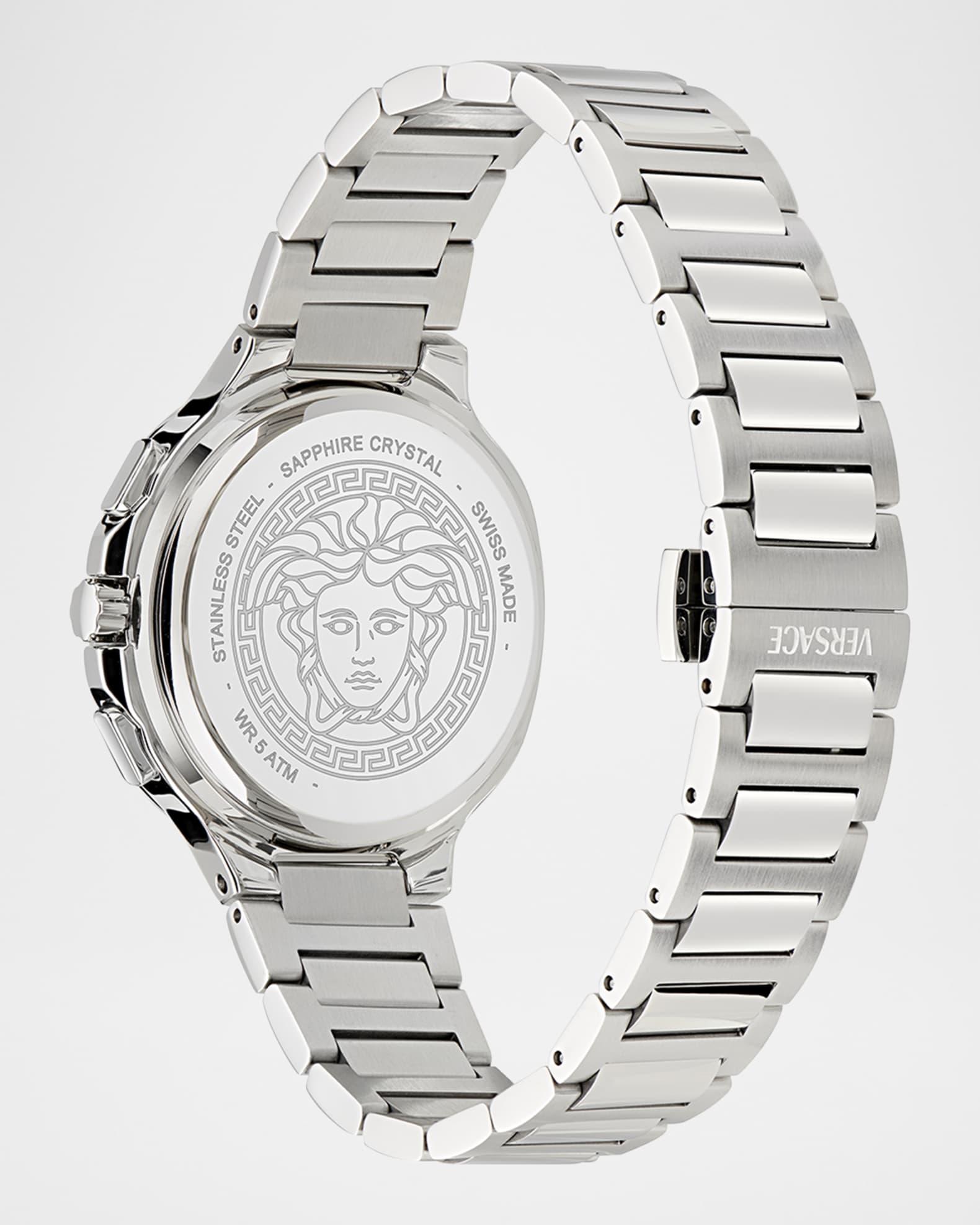 V-Chrono Square 40mm Stainless Steel Bracelet Watch Product Image