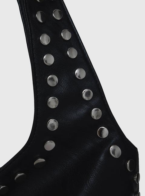 Tell The Truth Studded Bag Black / Silver Product Image