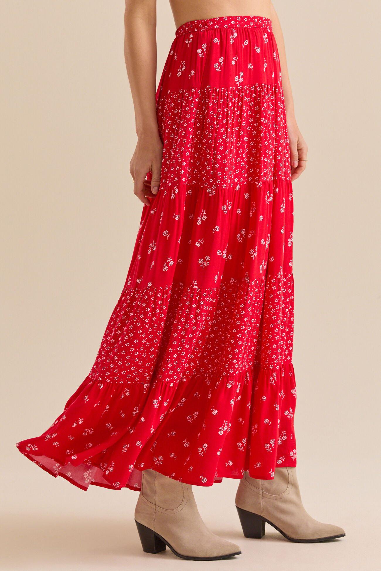 Fleur Floral Maxi Skirt Product Image