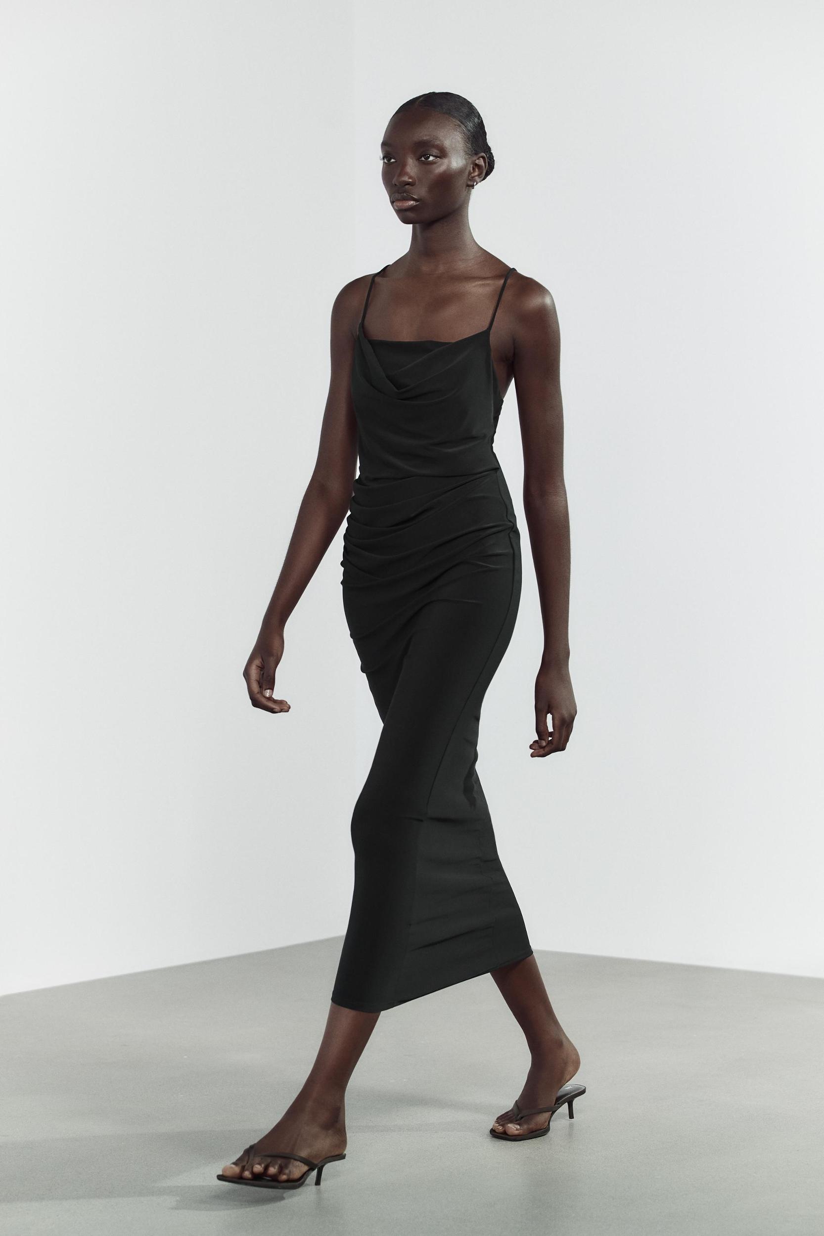 RUCHED MIDI DRESS Product Image