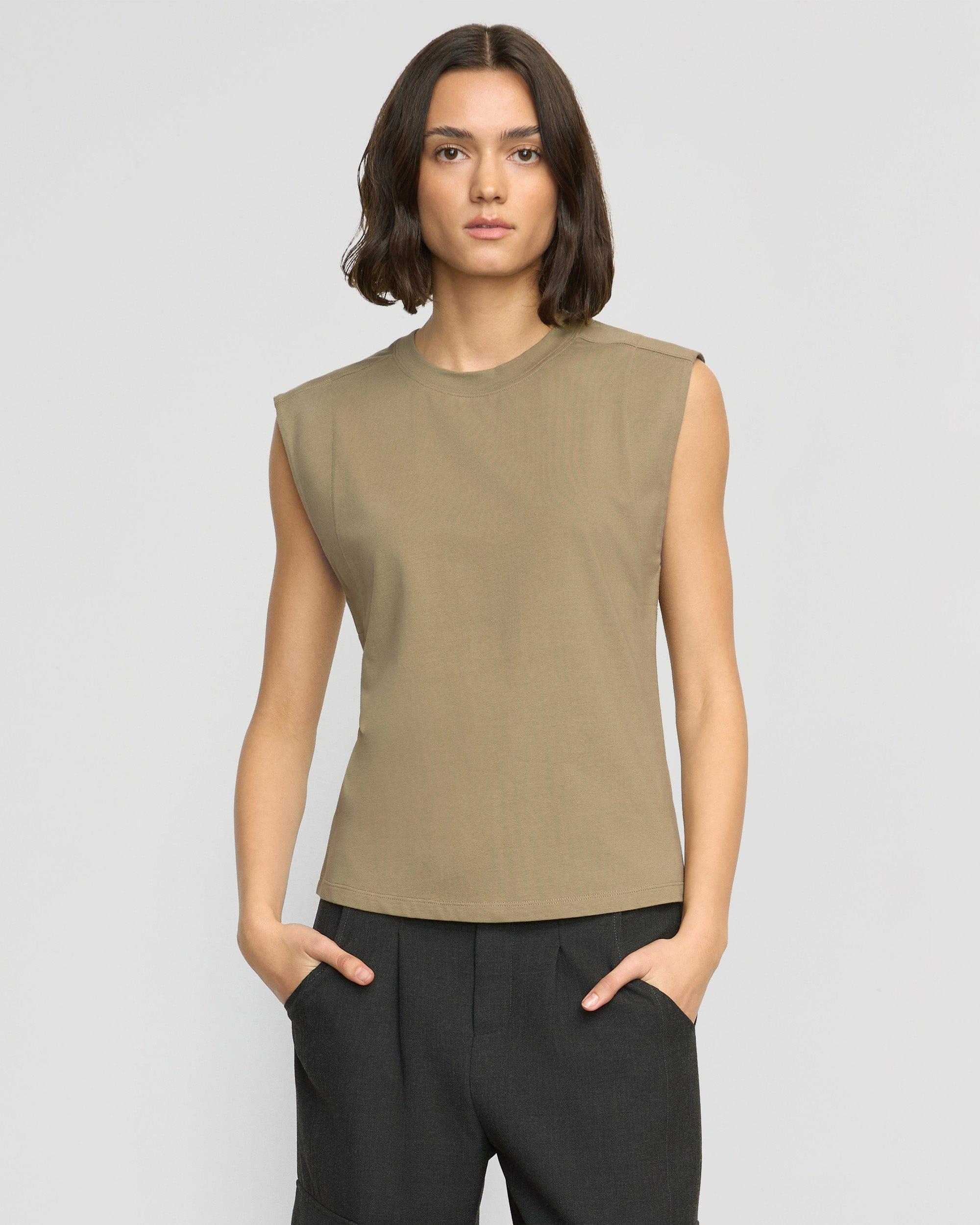 Nana Organic Cotton Structured-Shoulder Tee Product Image