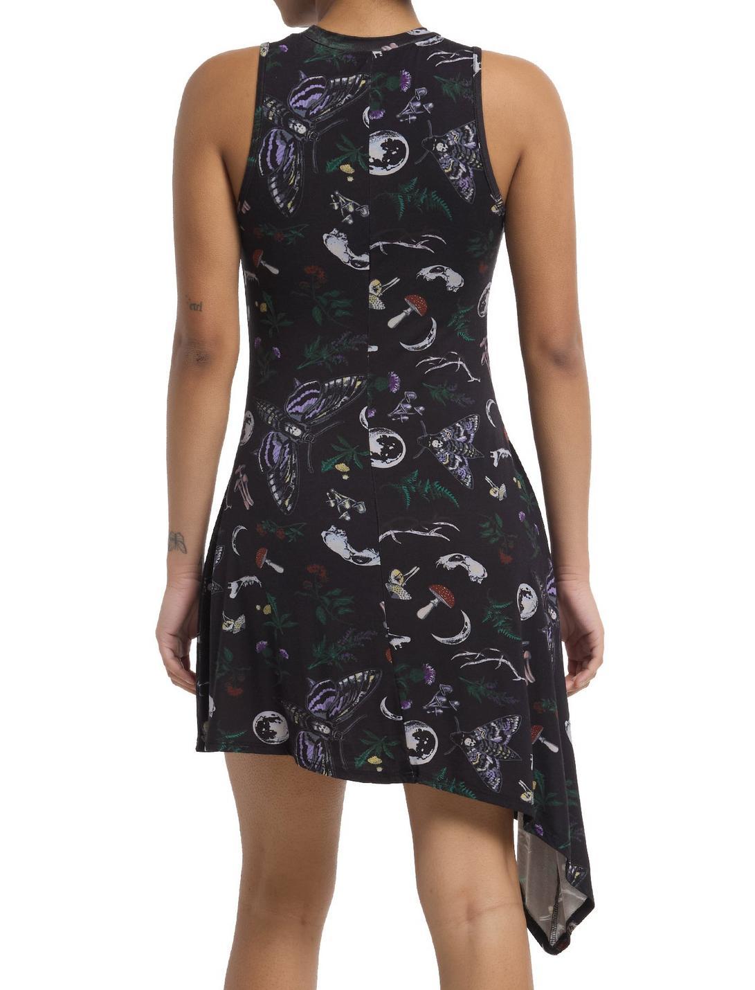 Cosmic Aura Moons & Mushrooms Asymmetrical Tank Dress Product Image