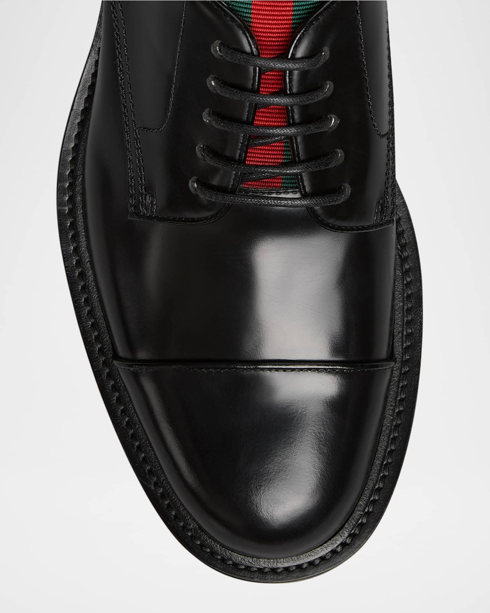 Men's William Leather Cap-Toe Derby Shoes Product Image