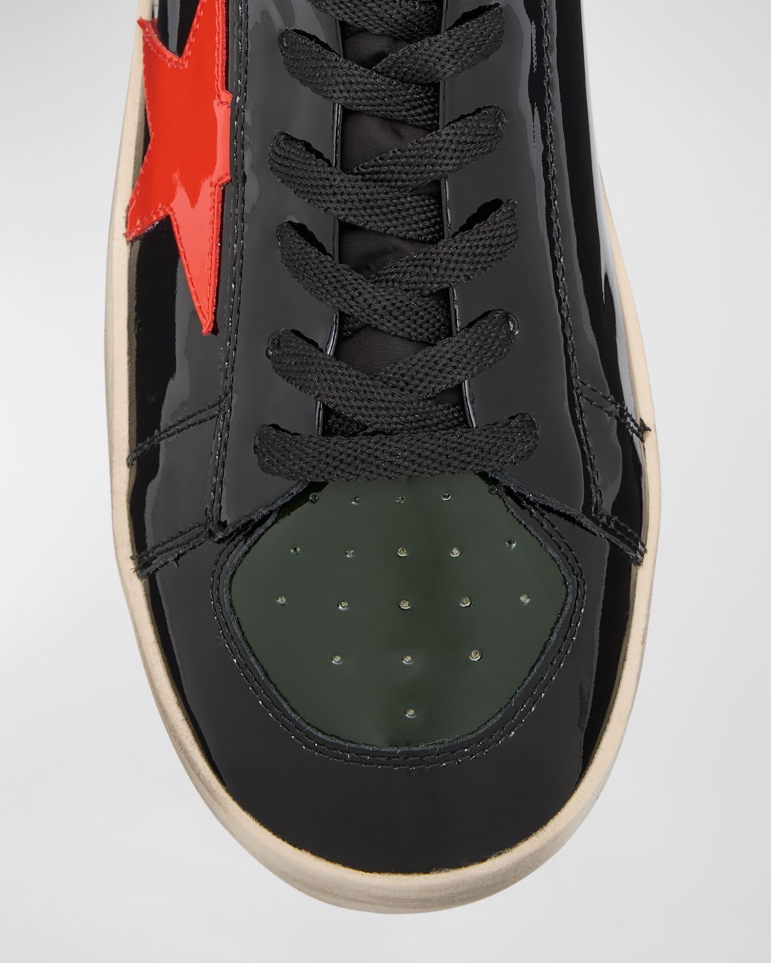 Men's Stardan Patent Leather Low-Top Sneakers Product Image