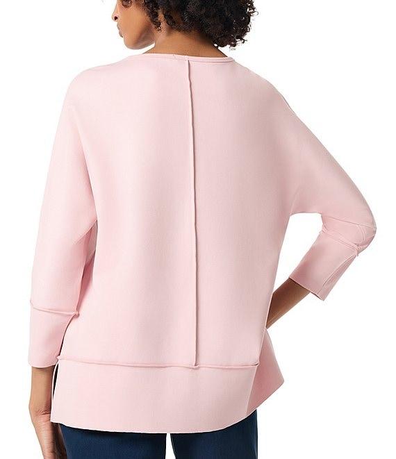 Jones New York Serenity Knit Neck Dolman 3/4 Sleeve Seam Detail Tunic Product Image
