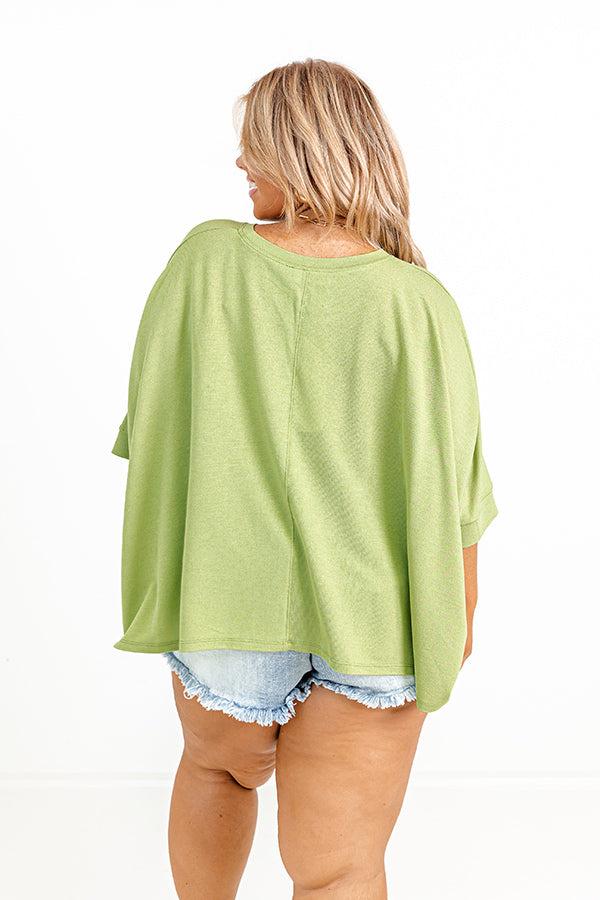 One Way Ticket Shift Top in Lime Punch Curves Product Image