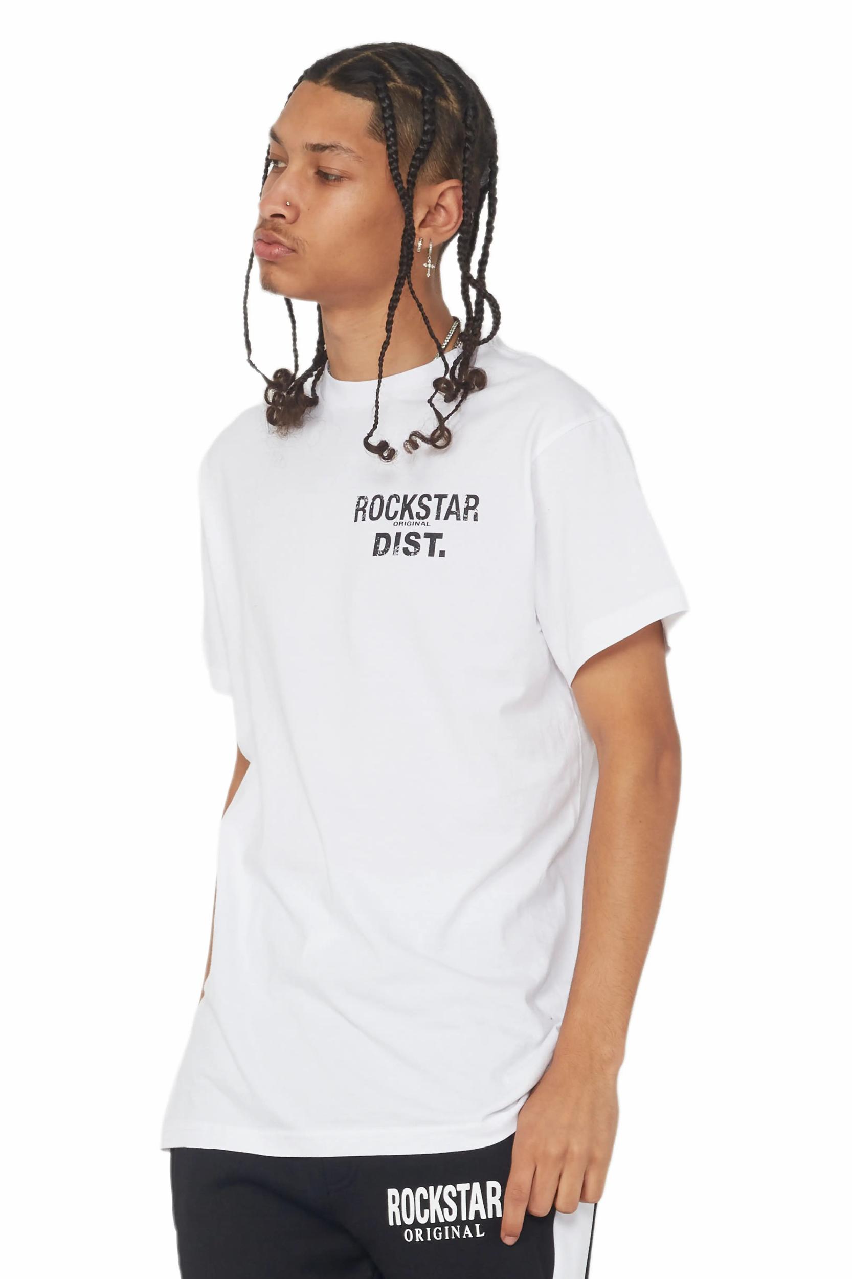 Lake White/Black Graphic T-Shirt Male Product Image