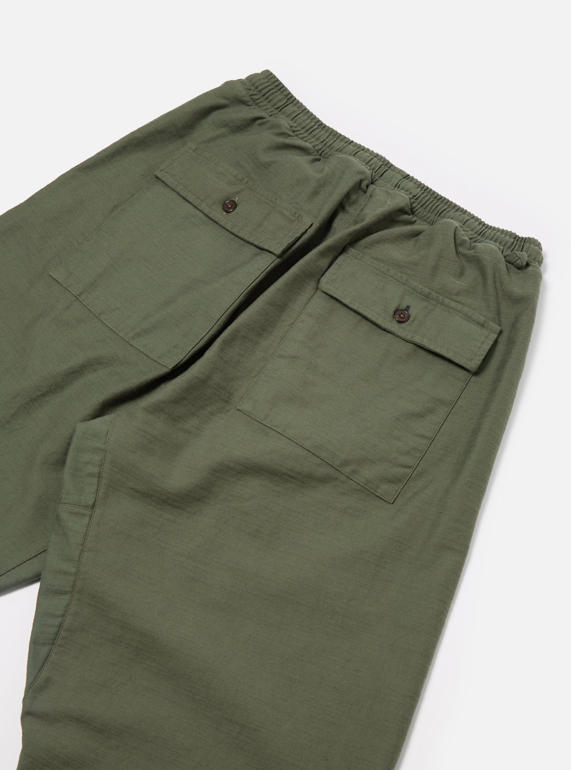 Olive Slub Sateen Braga Pant Product Image