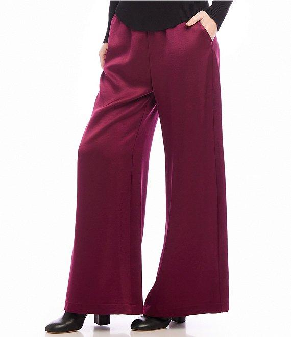 Karen Kane Satin High Rise Wide Leg Pant Product Image