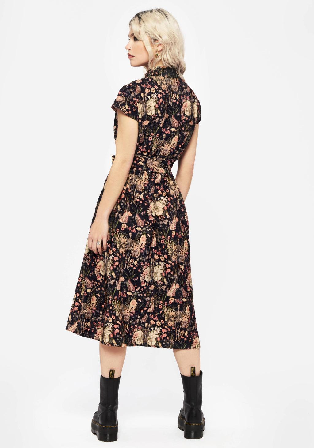 Pixie Floral Print Midi Shirt Dress Product Image