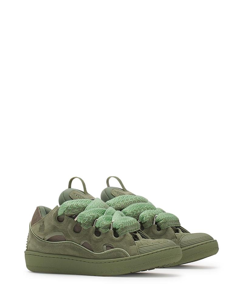 Lanvin Unisex Curb Leather Sneakers Product Image