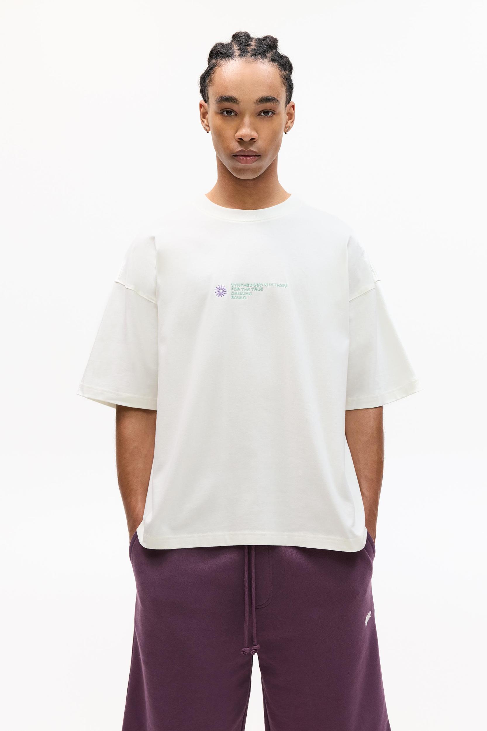 STWD T-shirt with contrast embroidery Product Image