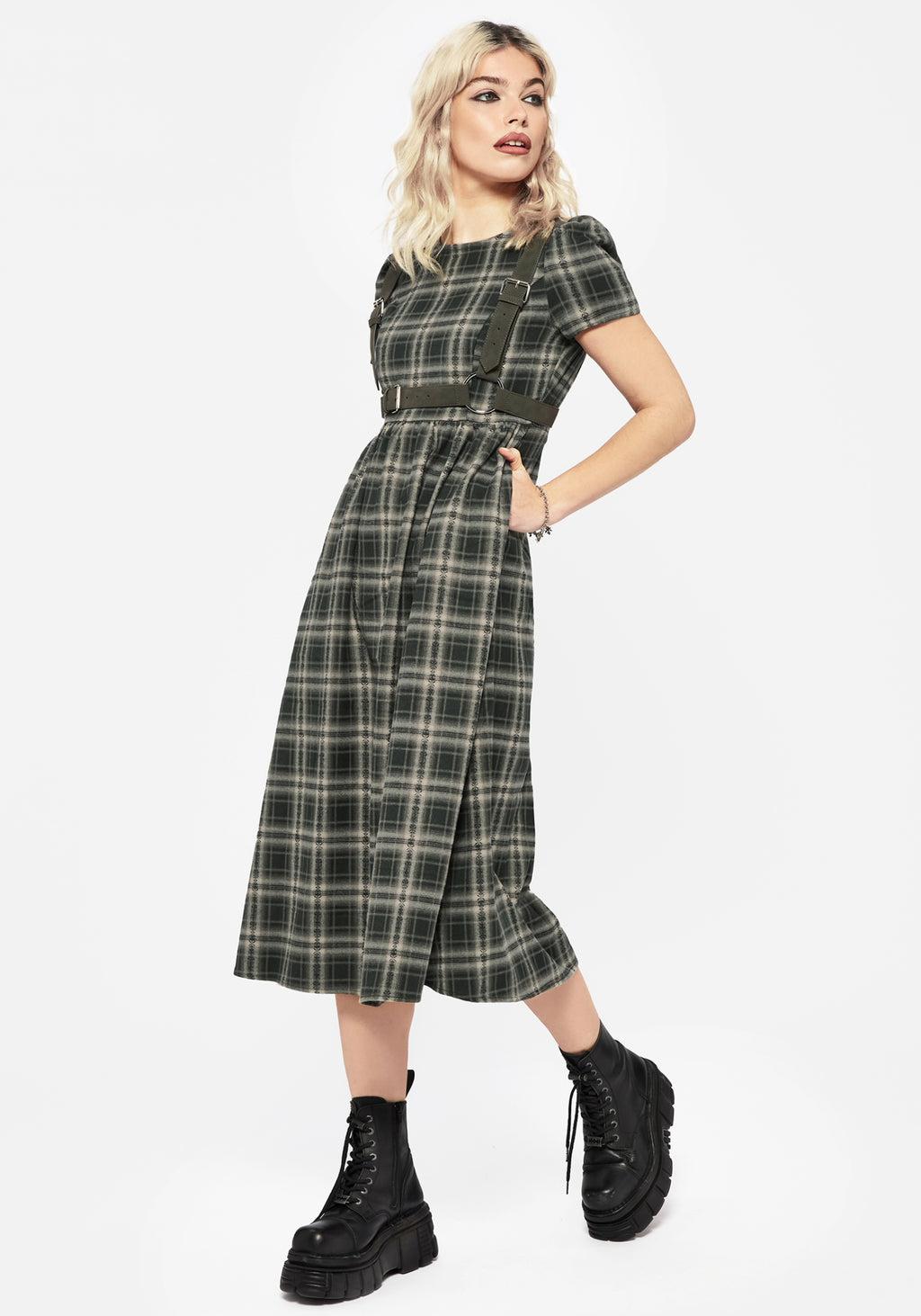 Tulisa Check Midi Dress Product Image