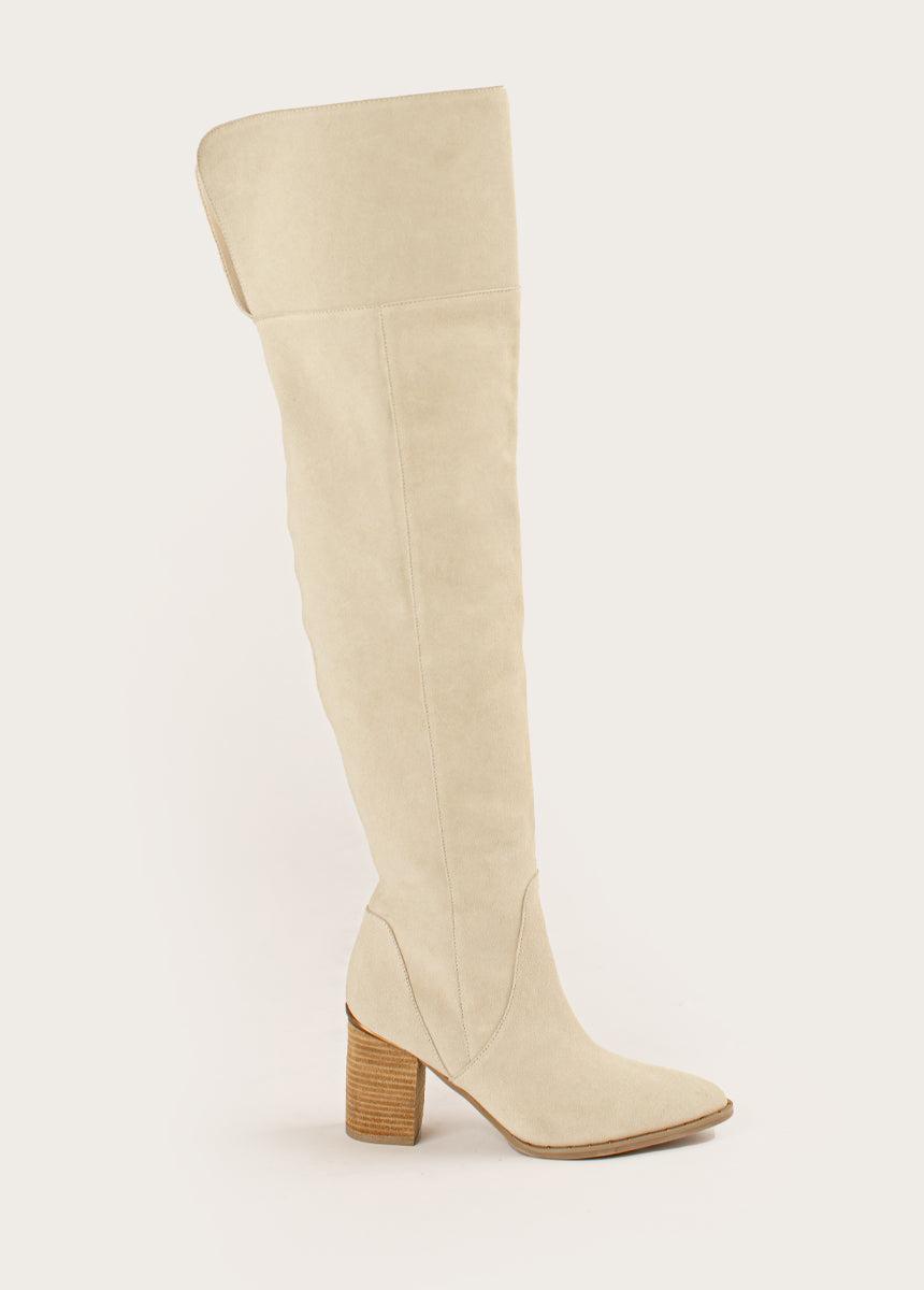 Nyra Slouch Boot in Ivory Female Product Image