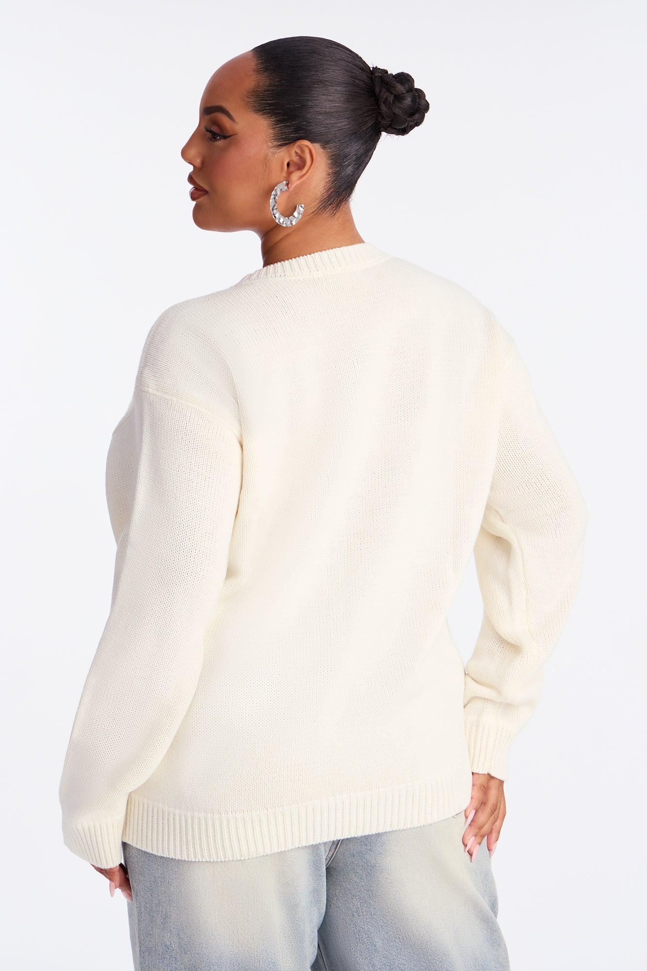 The Cozy Days Pullover Sweater - Ivory Female Product Image