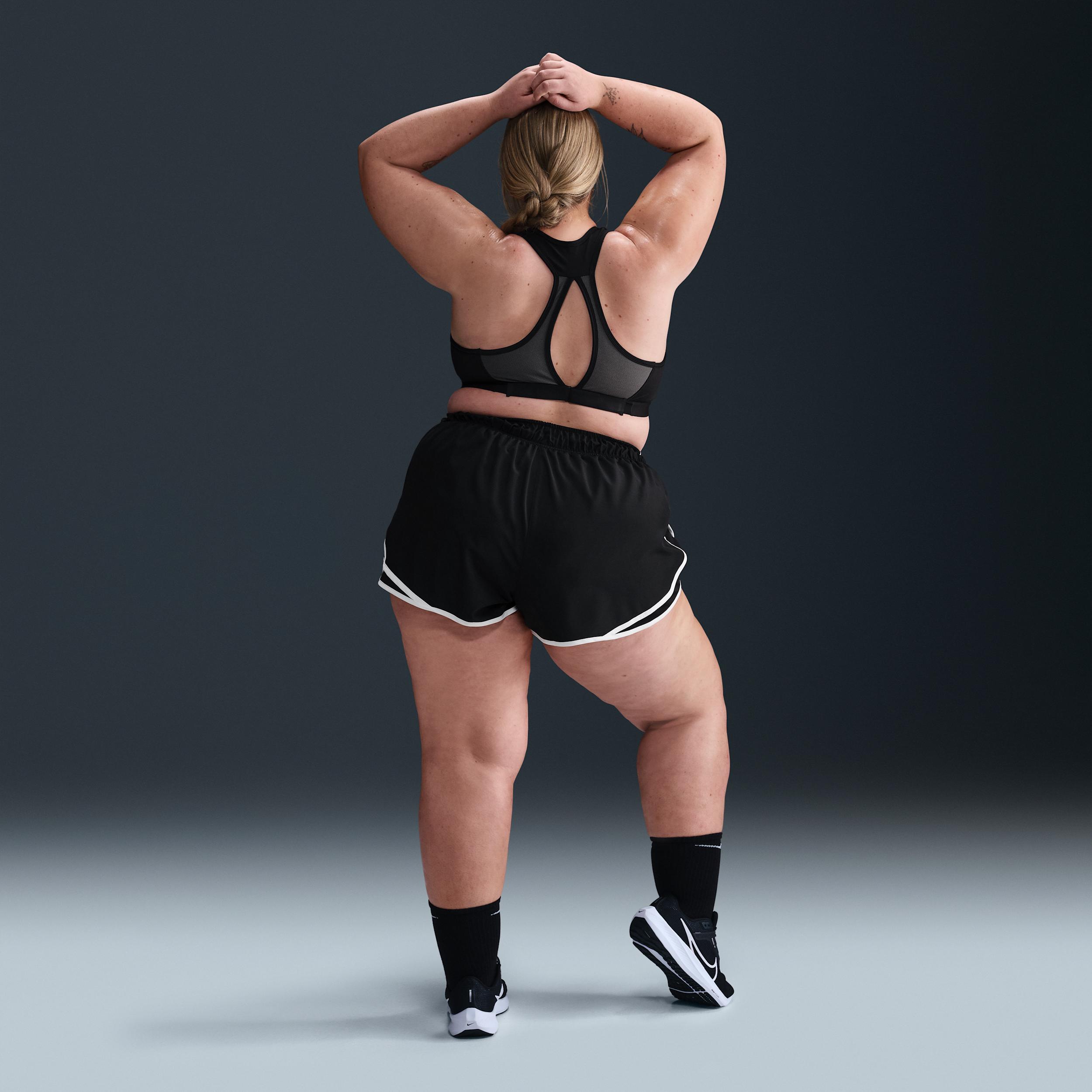 Nike Womens Tempo Dri-FIT Mid-Rise 3 Brief-Lined Running Shorts (Plus Size) | HM6098-010 Product Image