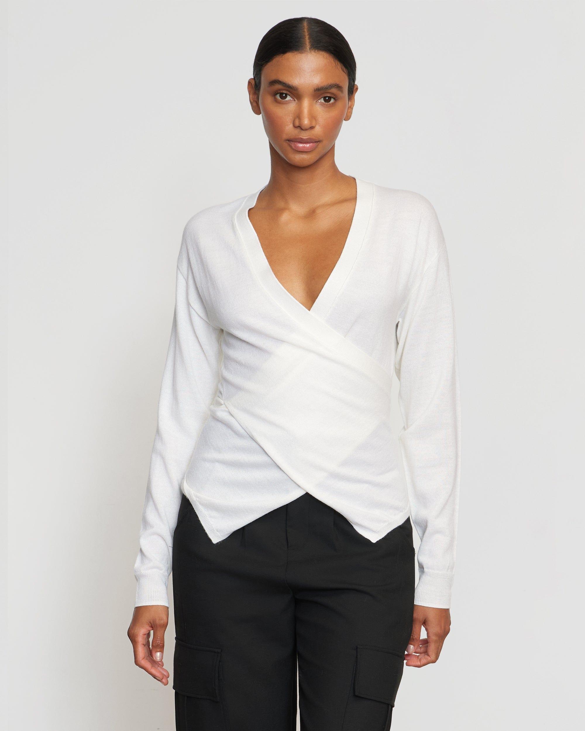 Tamar Wrap Knit Sweater Product Image