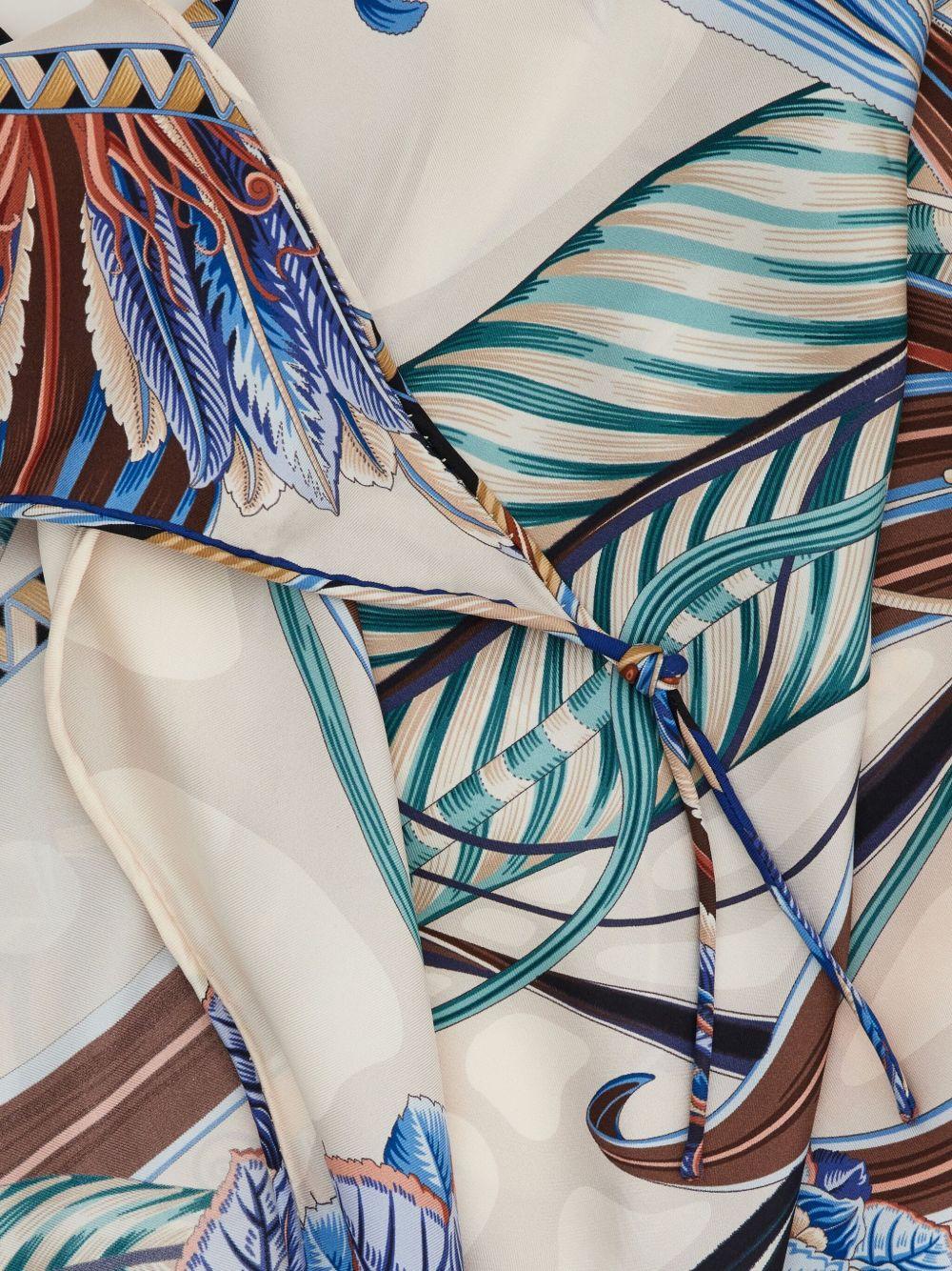 floral-print silk scarf Product Image