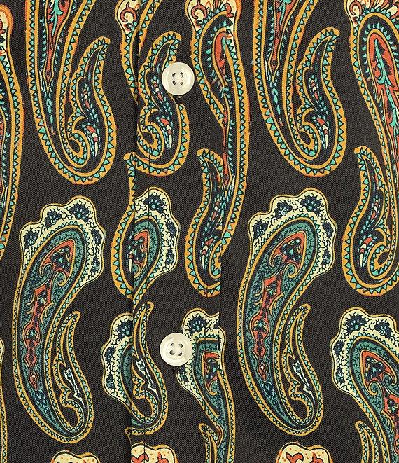 Cremieux Premium Denim Modern Paisley Print Short Sleeve Woven Shirt Product Image