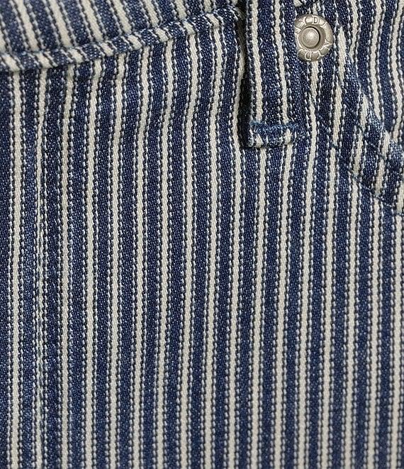 NYDJ Ella Malaga Stripe Side Slit Hem Shorts Product Image