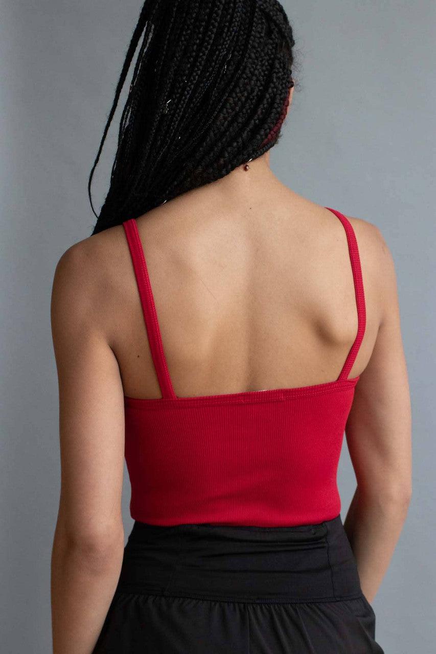 Red Snap Front Seamless Bodysuit Product Image