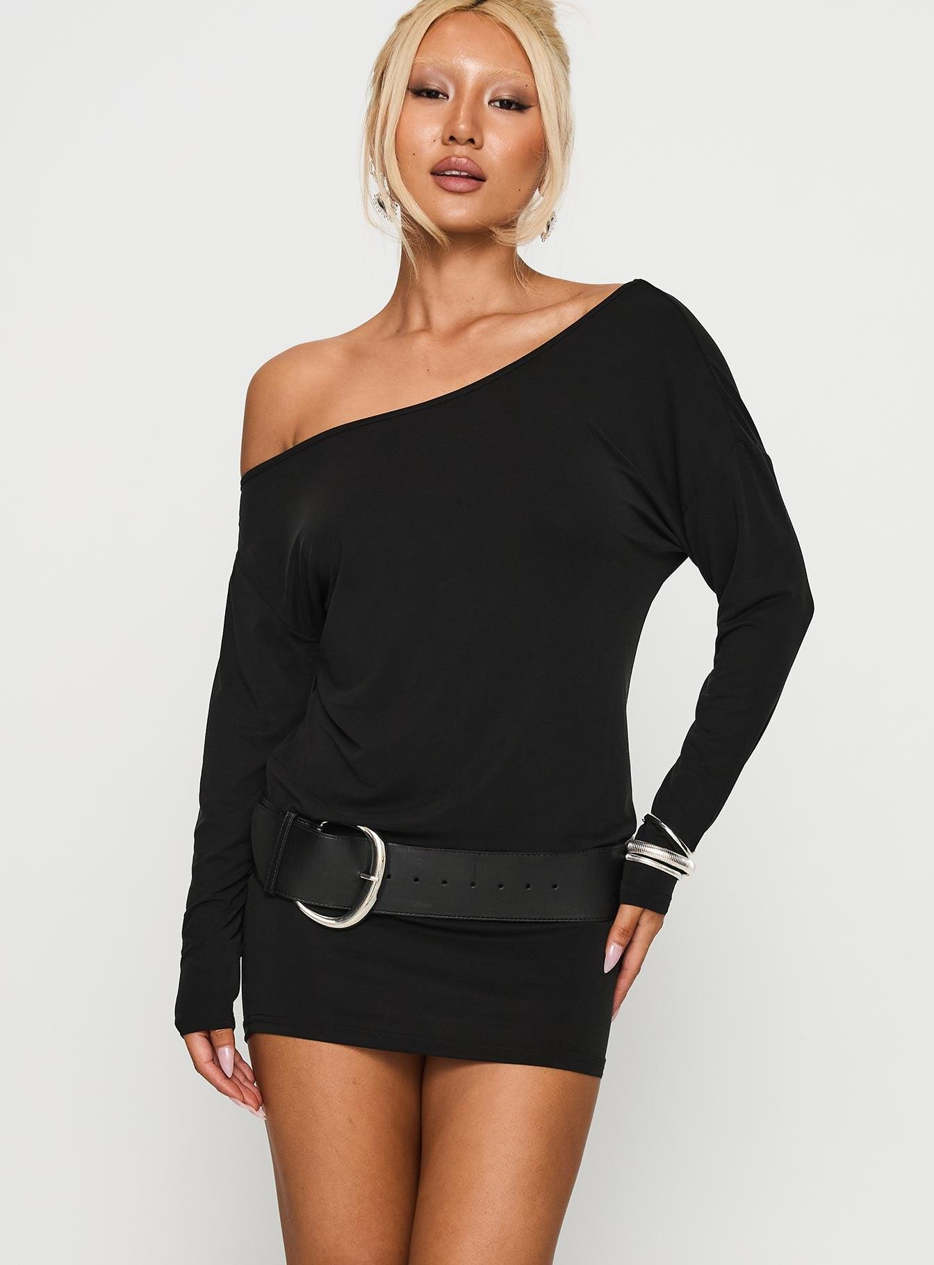 Shelisa Mini Dress Black Product Image