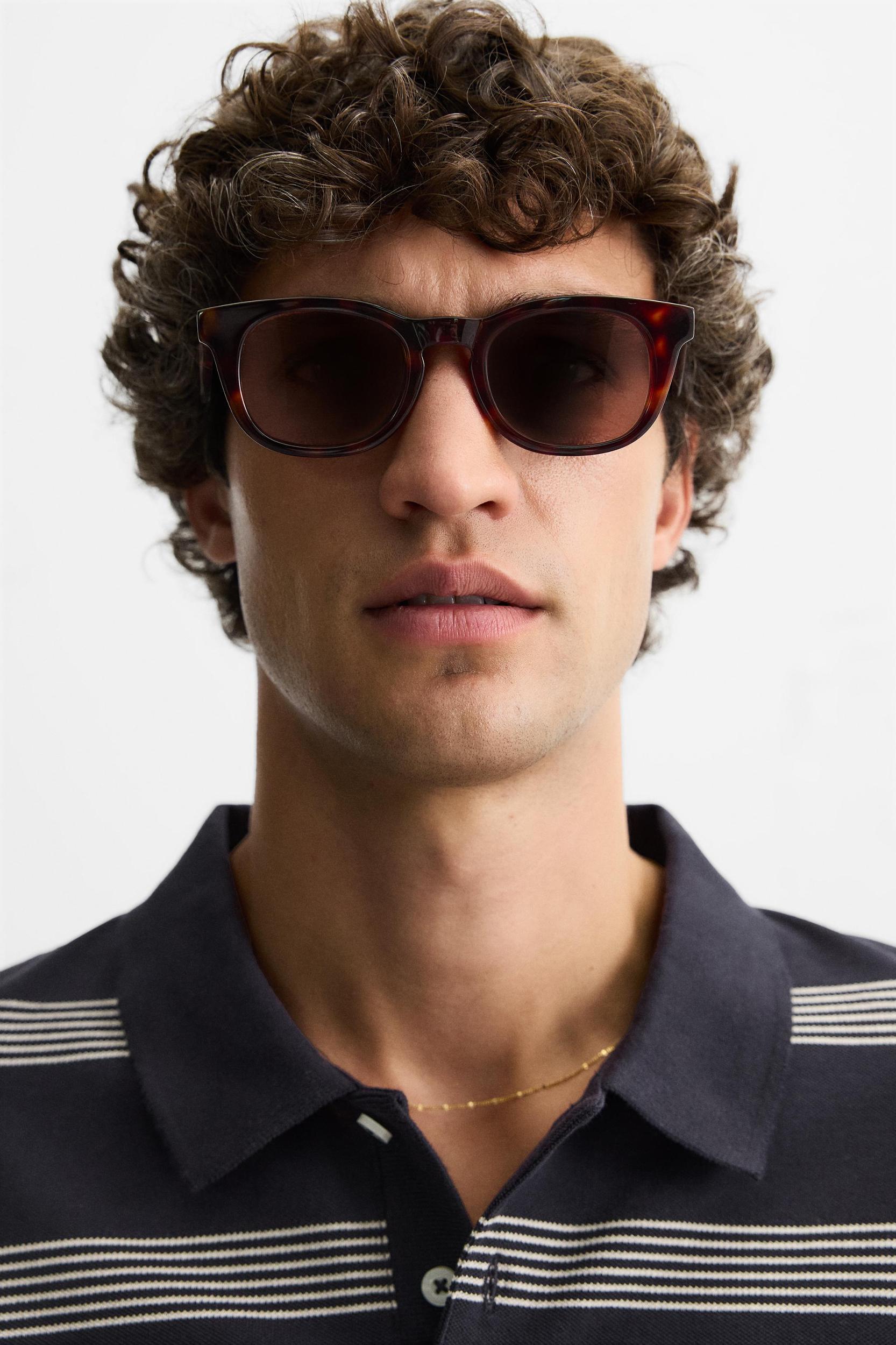 STRIPED PIQUÉ POLO SHIRT Product Image