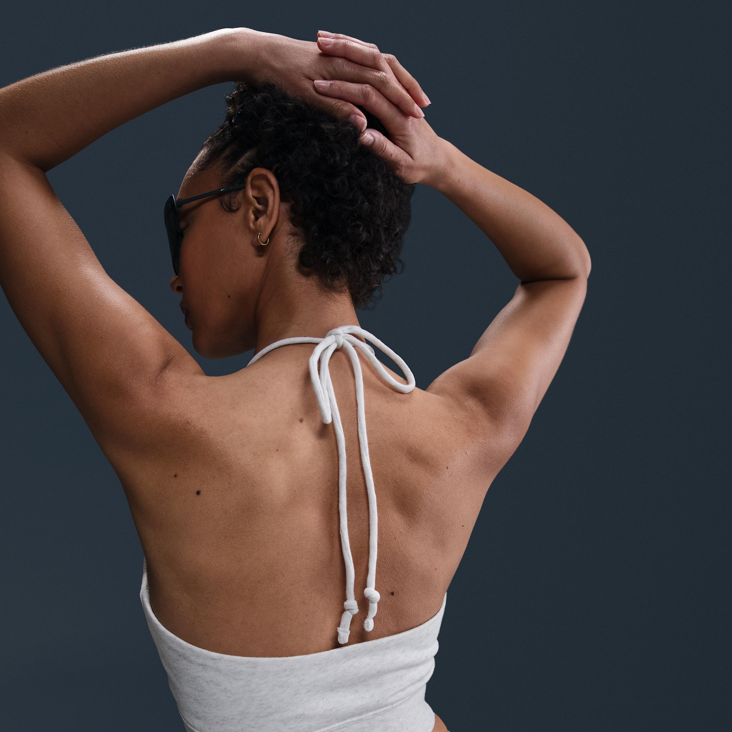 Womens Nike Sportswear Chill Terry Slim Cropped French Terry Halter Top | HJ1211-051 Product Image