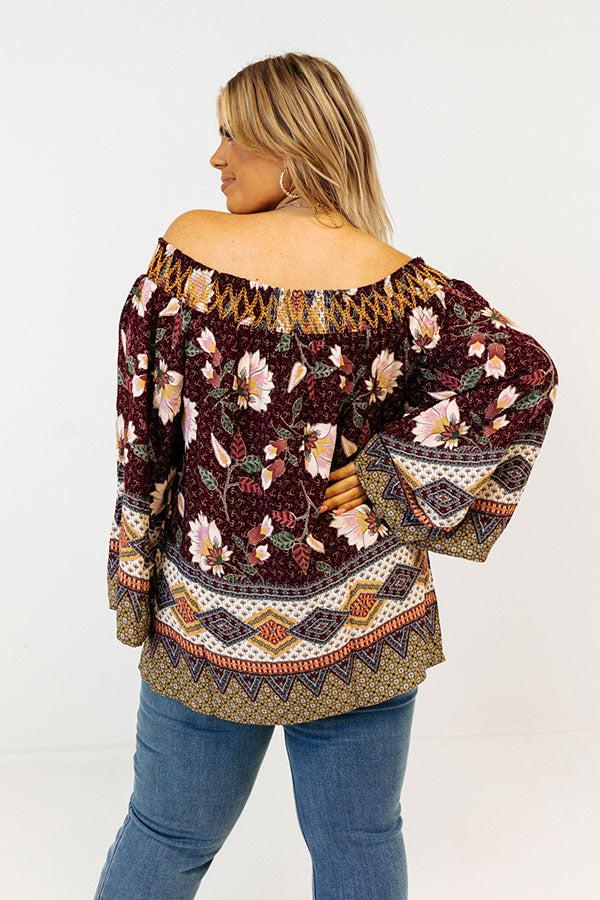 Chic Delights Floral Top  Curves Product Image