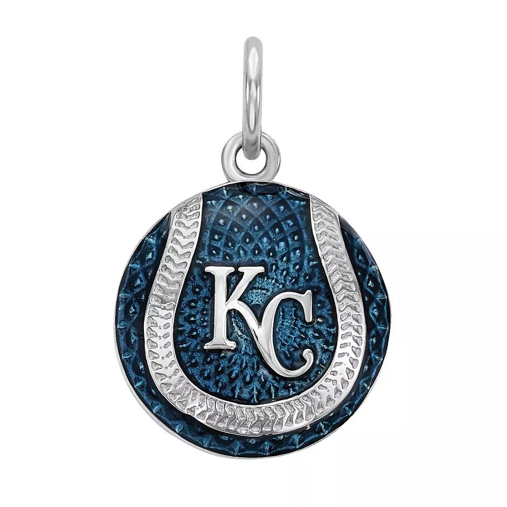 LogoArt Sterling Silver Kansas City Royals Baseball Enameled Charm, Women's,  Product Image