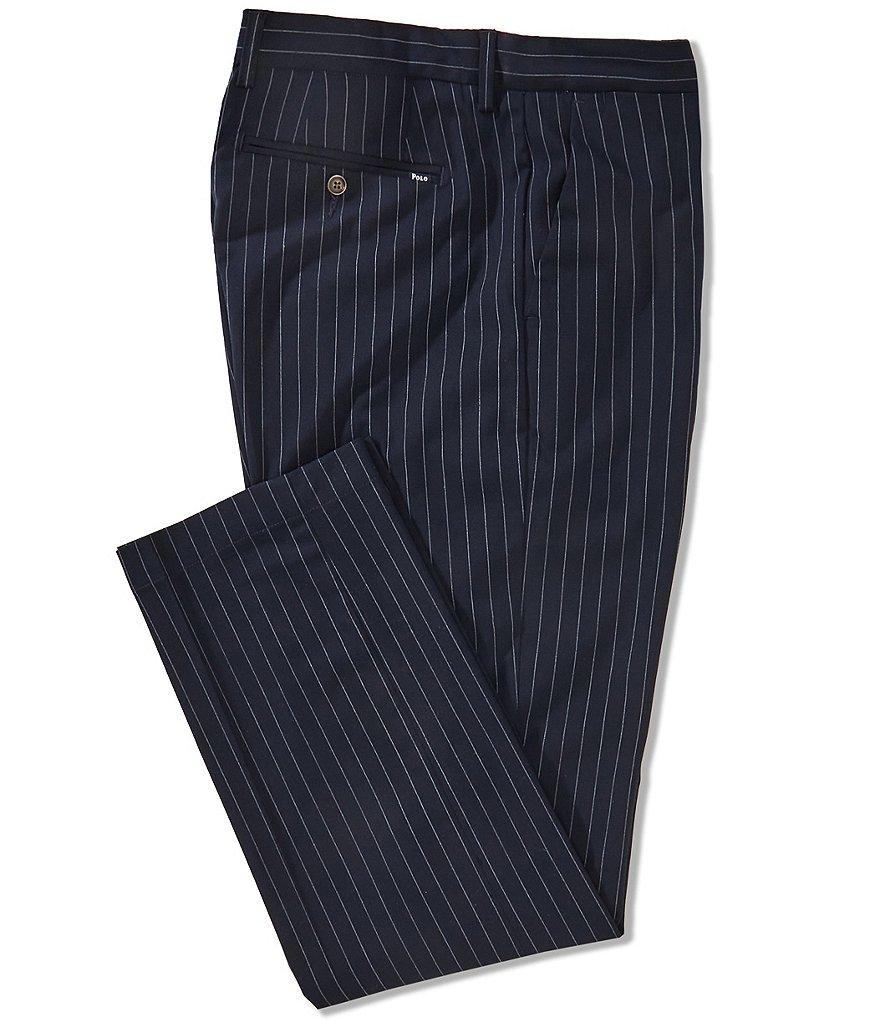 Polo Ralph Lauren Weekday Pinstripe Flat Front Stretch Pants Product Image