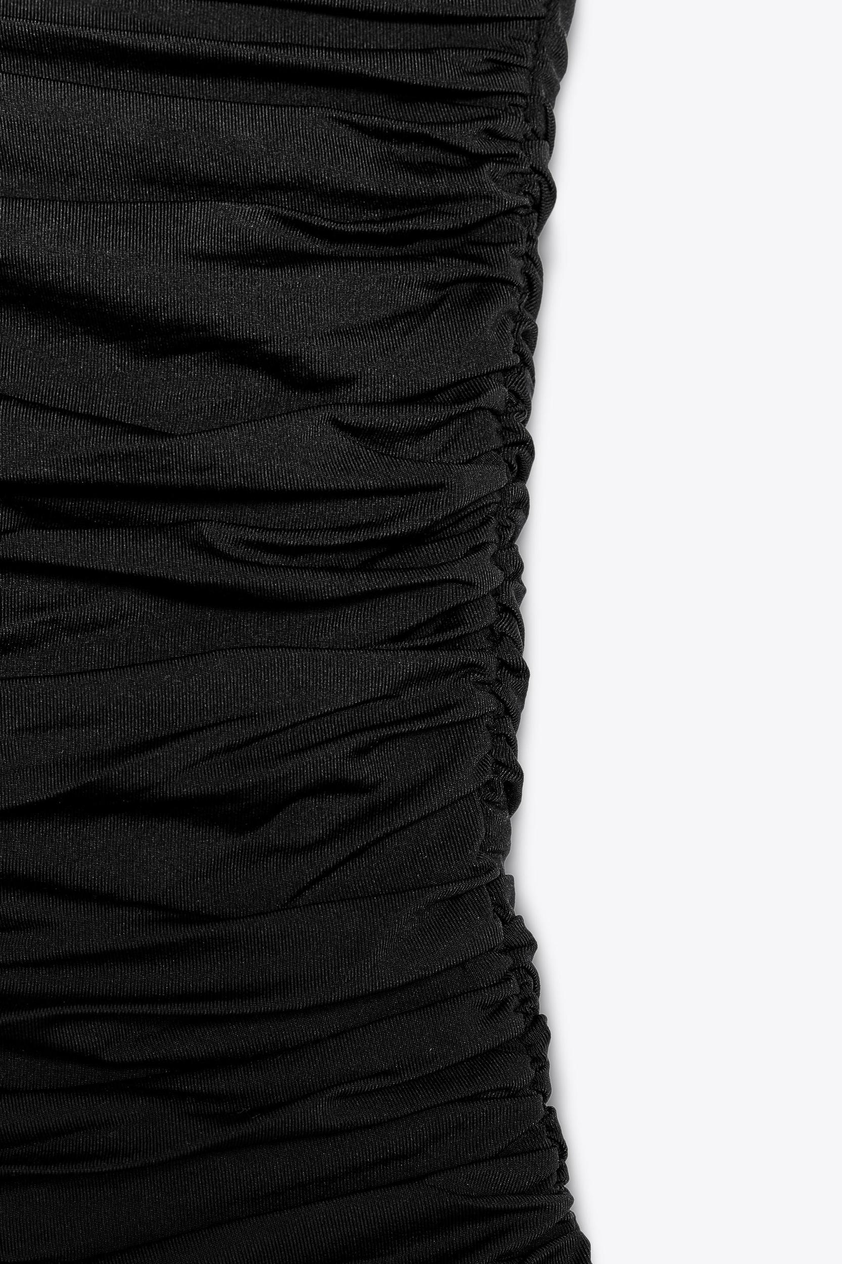 RUCHED POLYAMIDE BANDEAU BODYSUIT Product Image