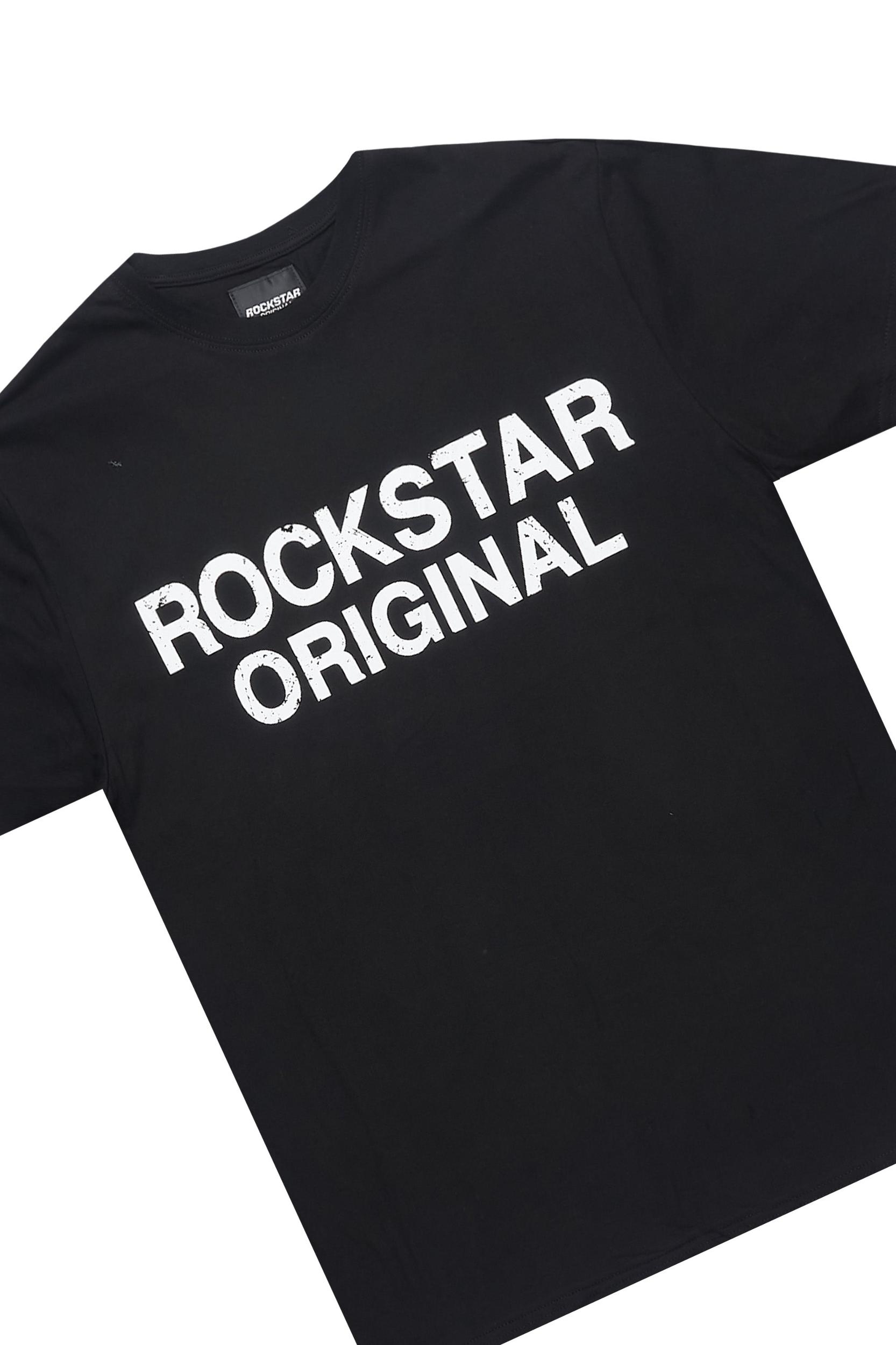 Deniska Camo T-Shirt/Baggy Stacked Flare Track Set Male Product Image