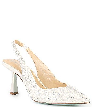 Blue by Betsey Johnson Clark Rhinestone Slingback Pumps Product Image