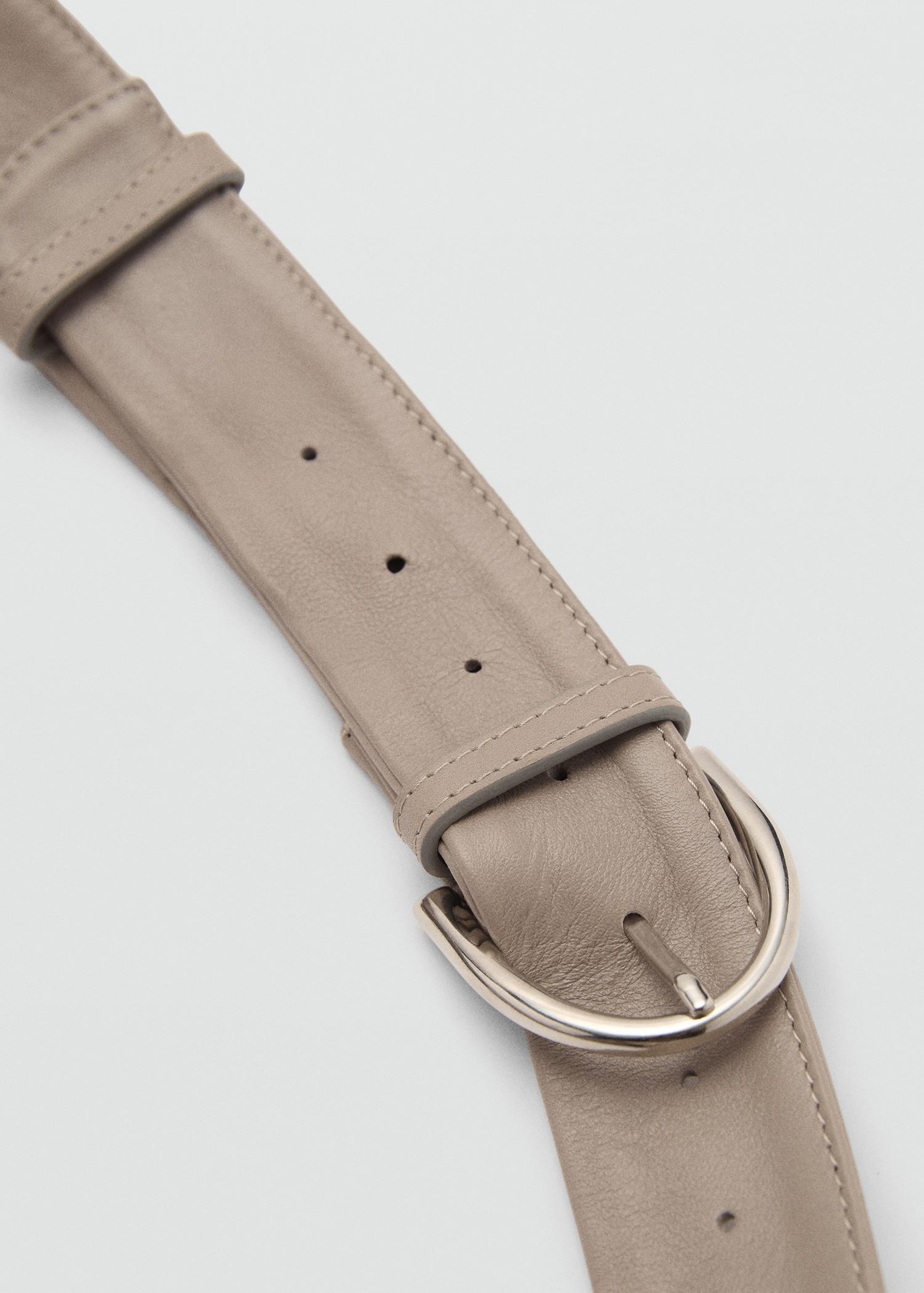 Half-moon leather bag - Women | MANGO USA Product Image