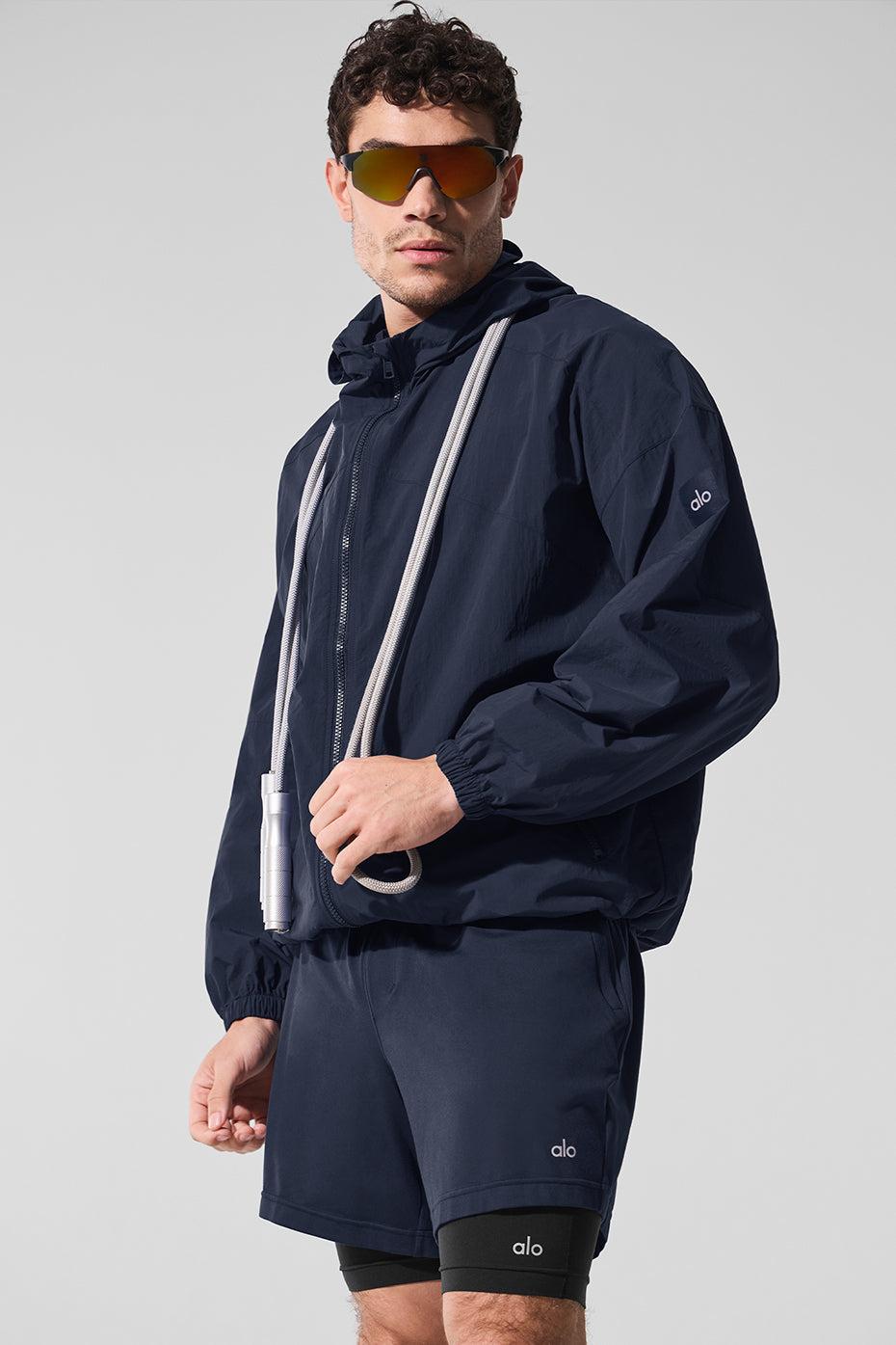 Vantage Nylon Ripstop Track Jacket - Navy Male Product Image