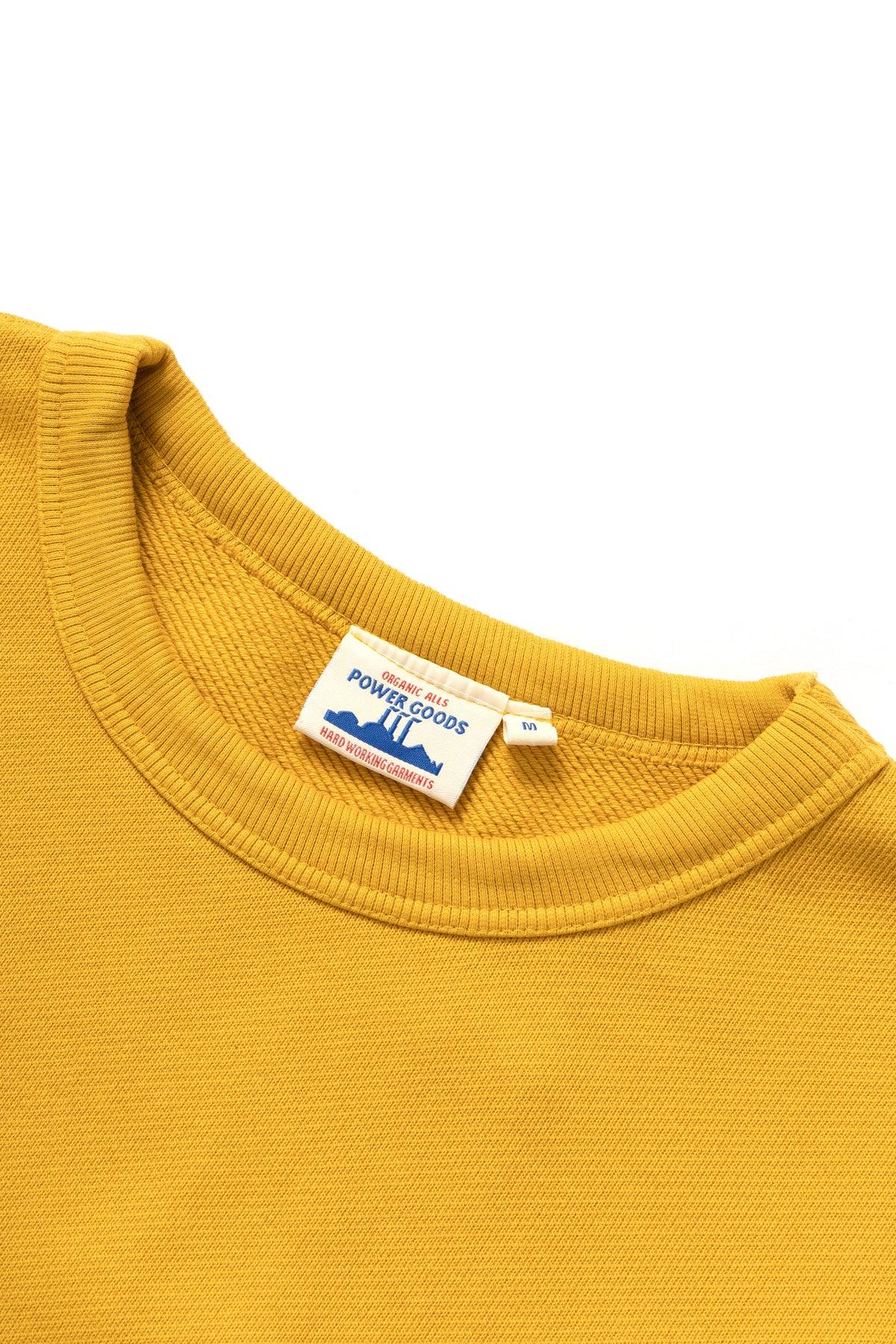 Power Goods - Loopback Crewneck - Sunflower Product Image