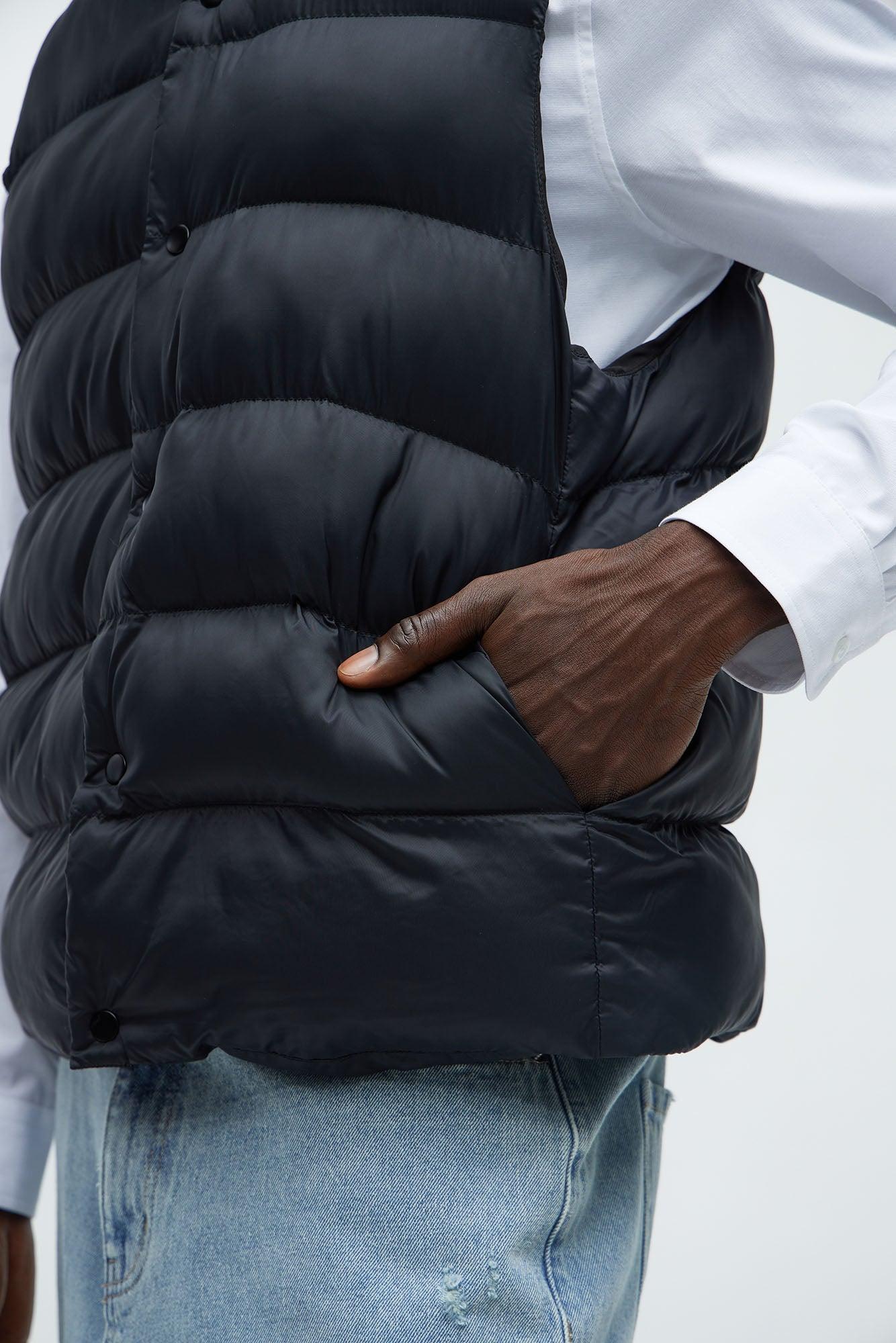 Shine Again Puffer Vest - Black Product Image