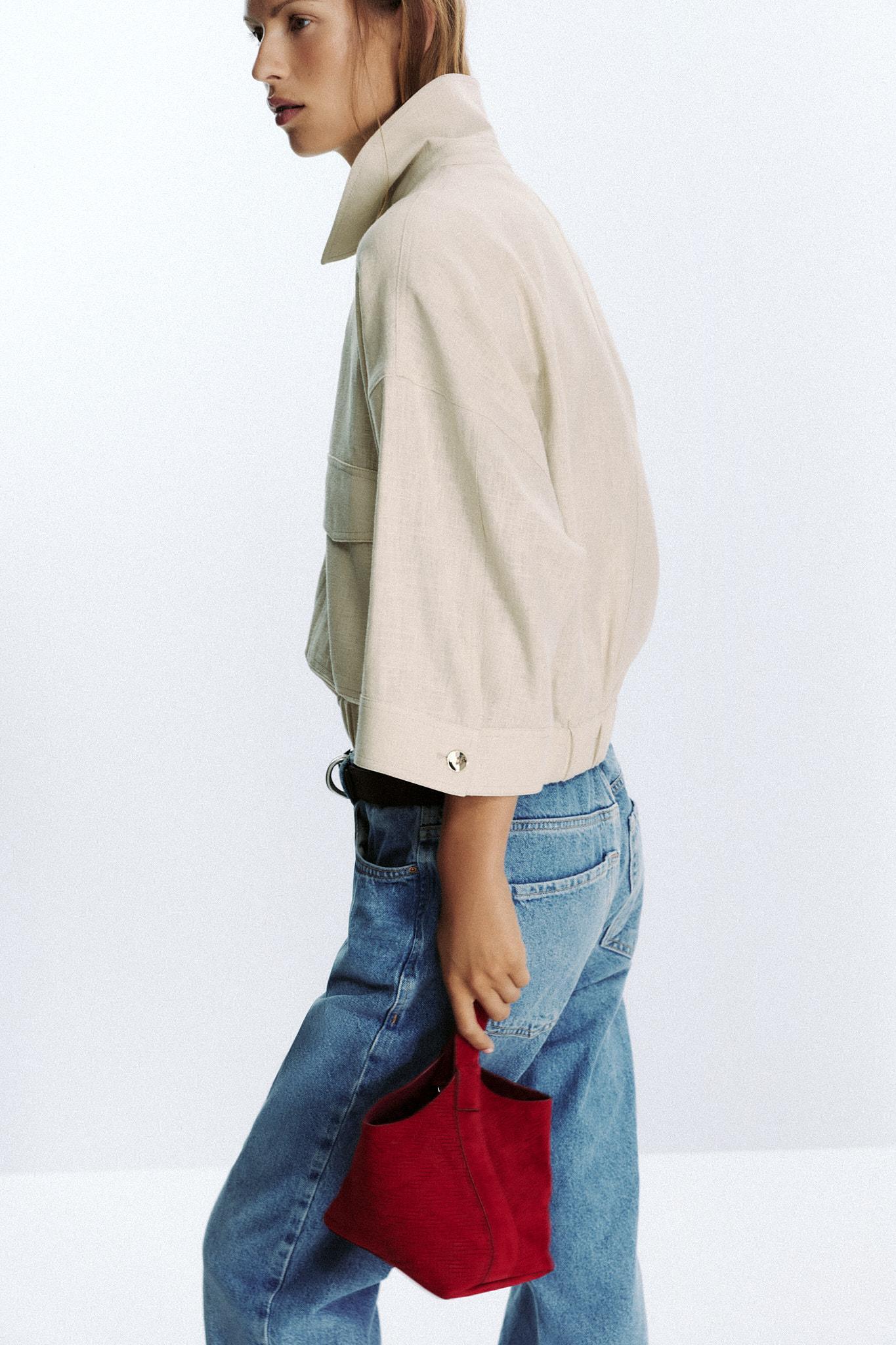 LINEN SAFARI JACKET Product Image