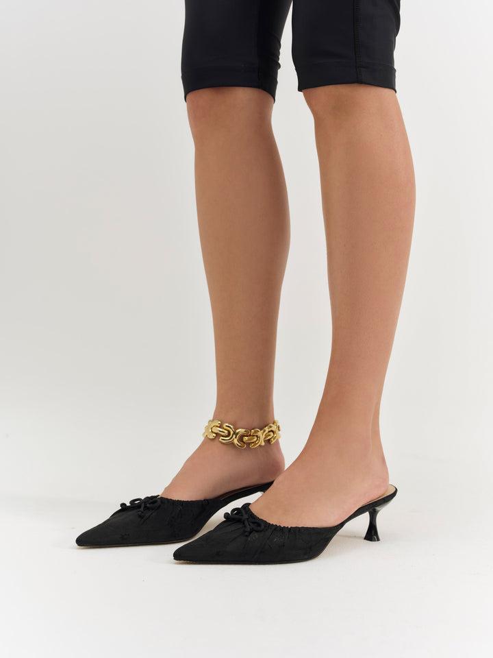 Colette Mule Heel — Black Product Image