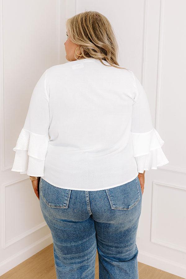 Mojitos On The Patio Shift Top in White Curves Product Image