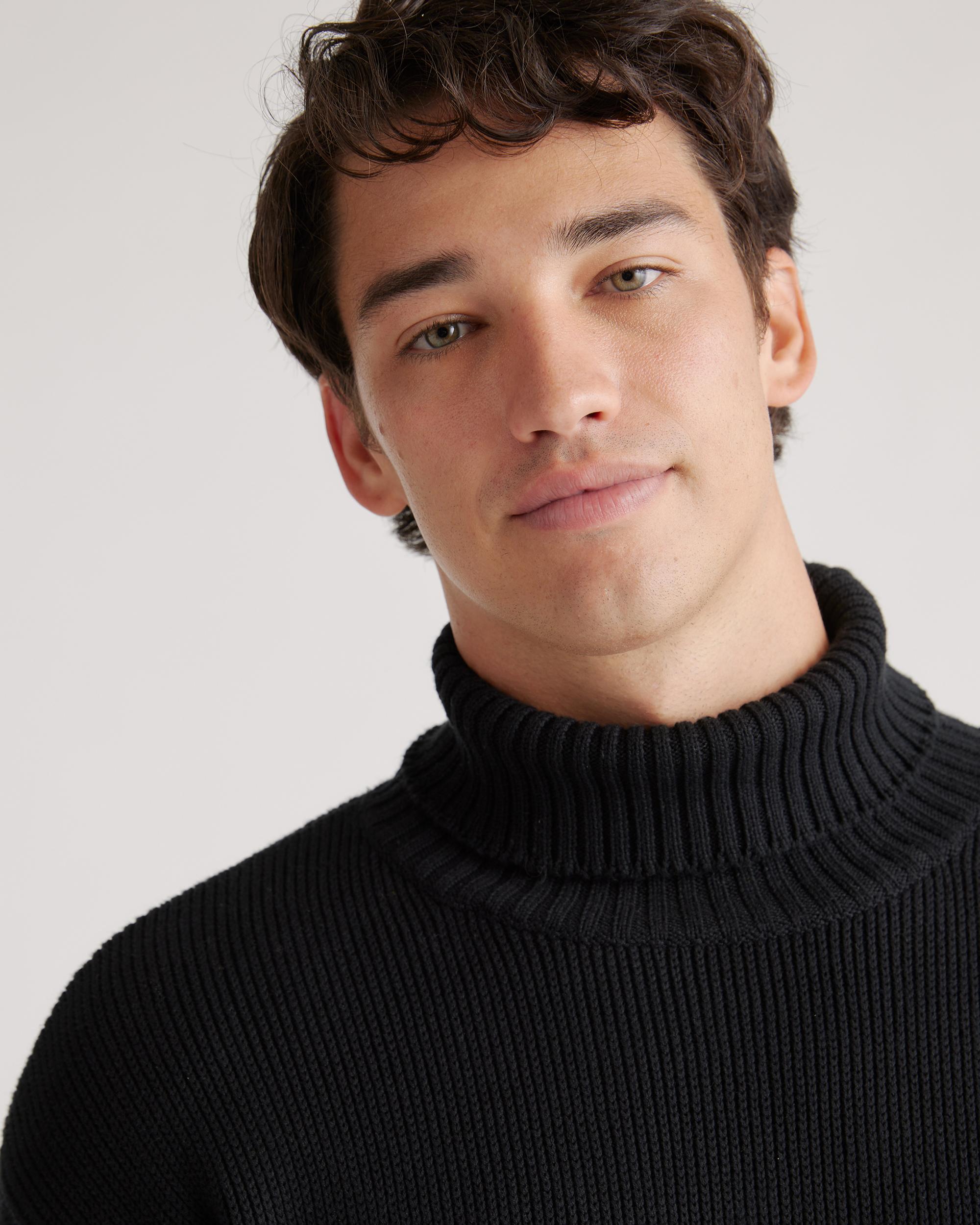 Quince | Men's Turtleneck Sweater Size XL, Organic Cotton Product Image