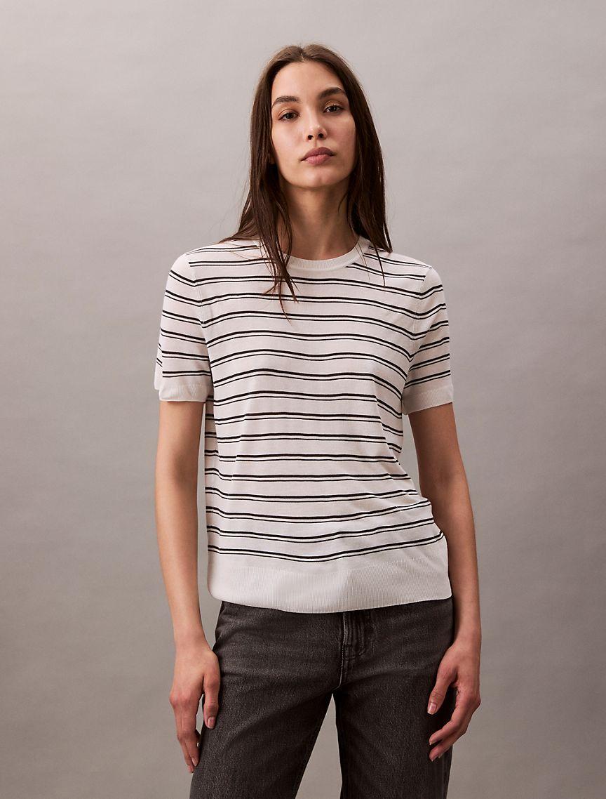 Viscose Short Sleeve Sweater  Product Image