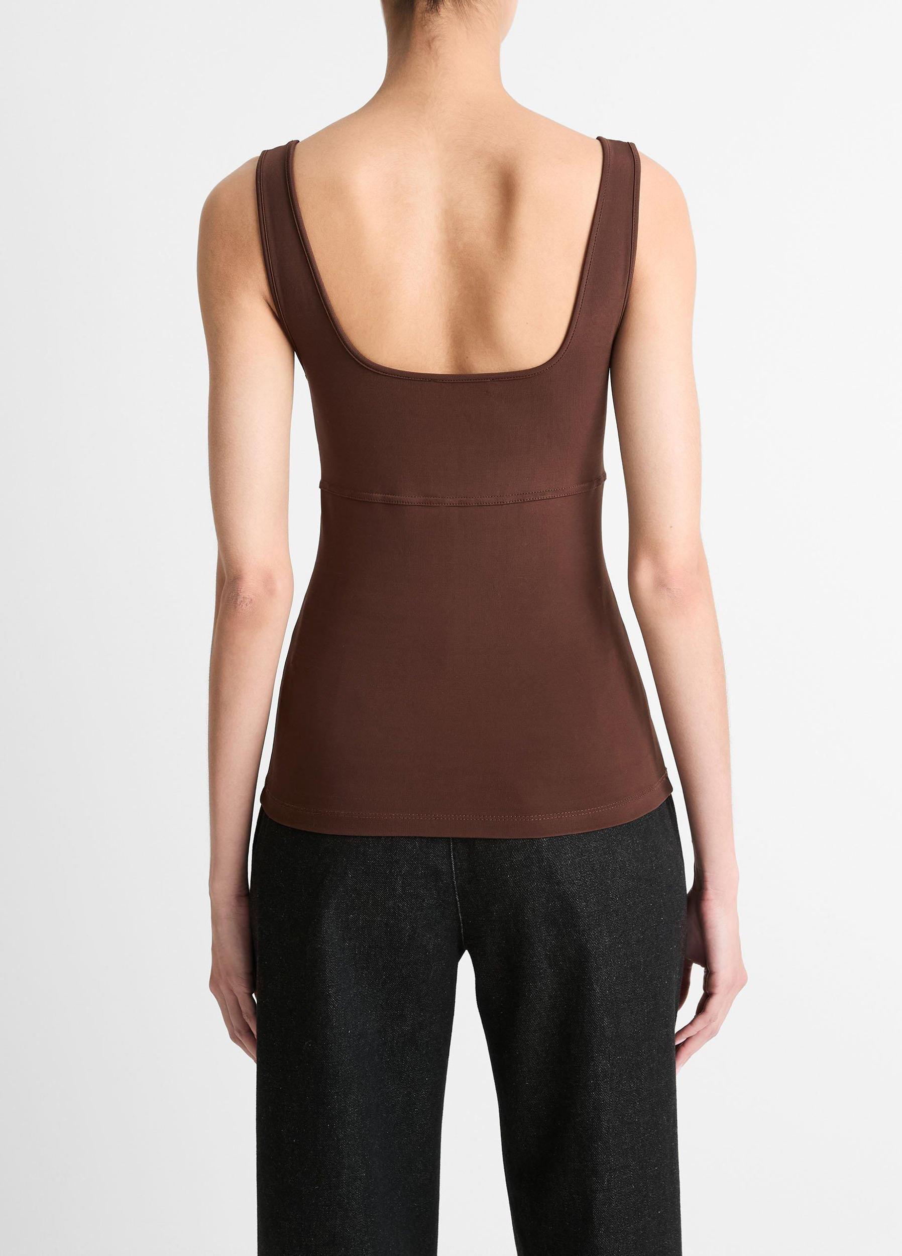 Seamed Stretch-Jersey Tank Product Image